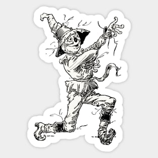 Vintage Wizard of Oz Scarecrow Sticker